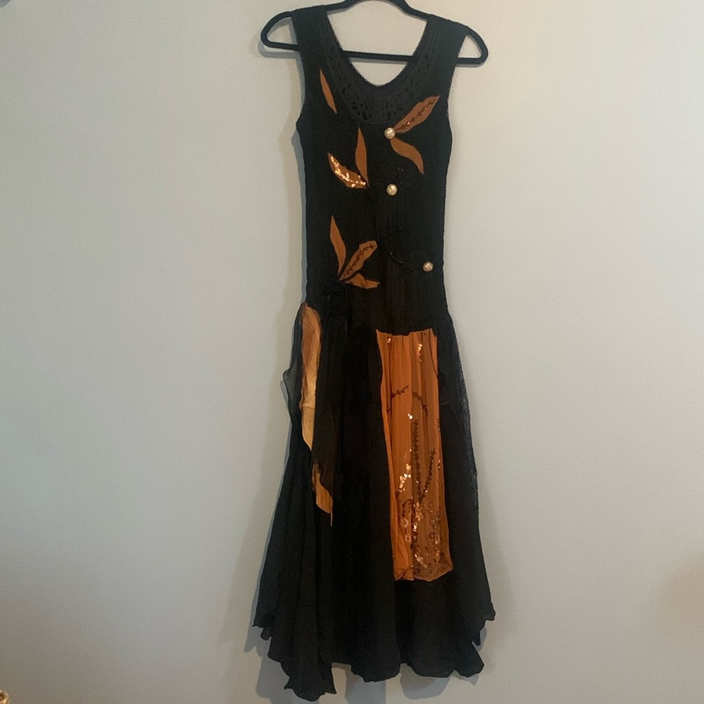 Italian Made Dress Size Small Frilly Fairy Twirly Multi Medi Worn Once L…